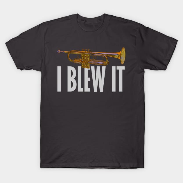 Funny Trumpet T-Shirt by evisionarts